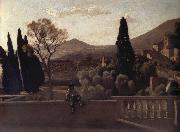 Corot Camille, Tivoli The gardens of the village